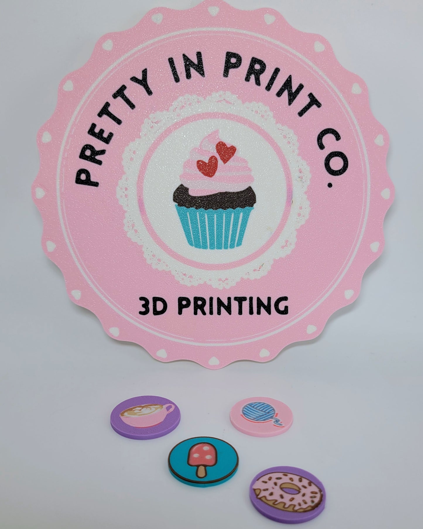 8. CUSTOM LOGO TOKENS - Quarter size, $1 Size, up to 1.4 inch