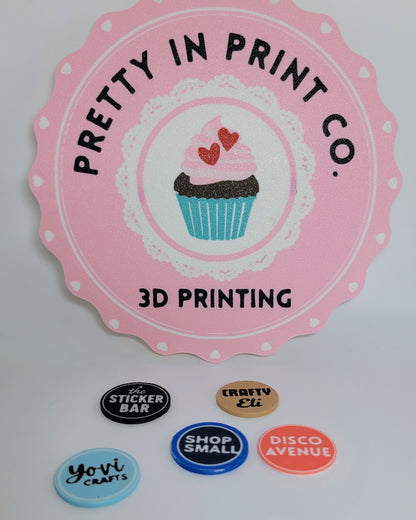 7. CUSTOM LOGO TOKENS - Penny, Nickel, or Dime Size