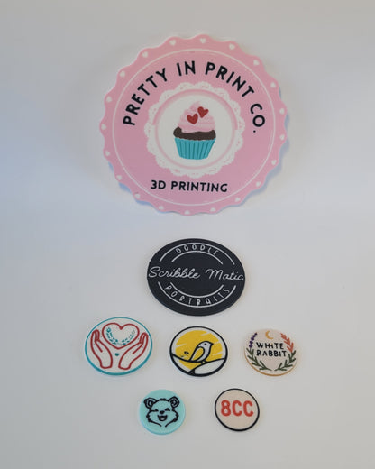 7. CUSTOM LOGO TOKENS - Penny, Nickel, or Dime Size